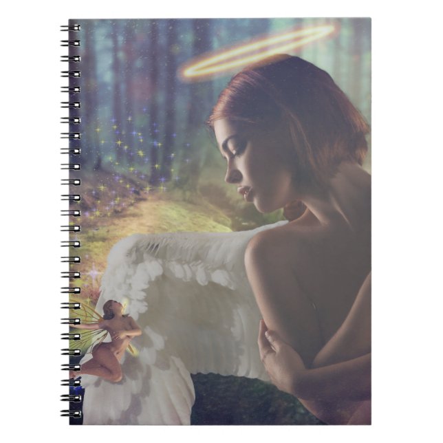 Carnet Beau ange avec Imaginaire Fairy Art (Devant)