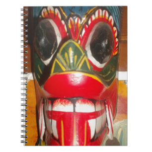 Carnet Beau art traditionnel sri-lankais de masques de fe