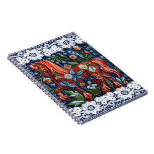 Carnet Beau Cheval Brodé