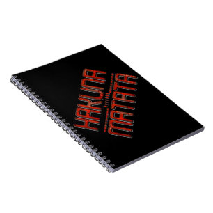 Carnet Beau Extraordinaire Embossé Rouge Hakuna Matata Te
