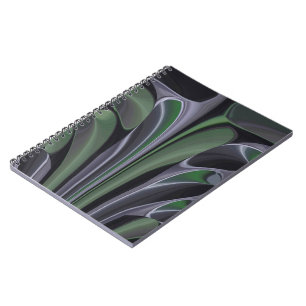 Carnet Beau Extraordinaire Vert Aurora Texture Art Design