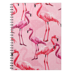 Carnet Beau Flamant rose Oiseau rose Motif sans couture i