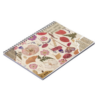 Carnet Beau Floral Pressé