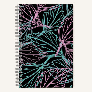 Carnet Beau motif feuille