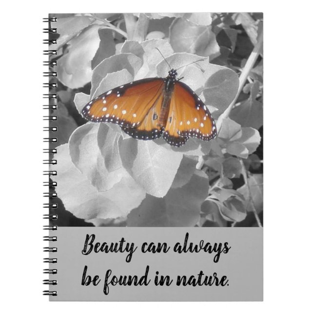 Carnet Beauté de la nature Monarque Papillon photo Inspir (Devant)