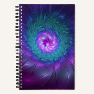 Carnet Beauté florale Abstraite Fleur d'art fractionnée c