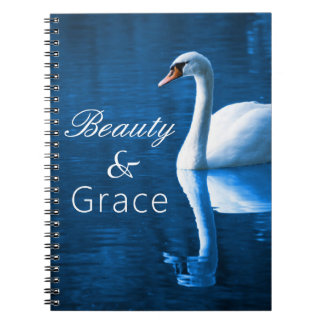 Carnet Beauté Grace Tranquil Lac Cygne blanc