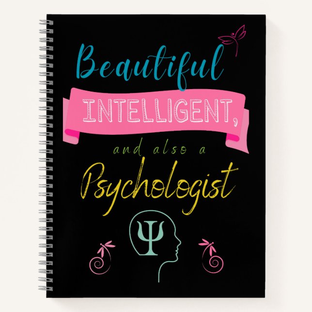 Carnet Beautiful and intelligent Psychologist Notebook (Devant)