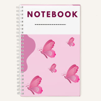 Carnet Beautiful small butterfly pattern design