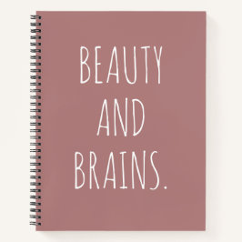 Carnet Beauty And Brains Spiral Notebook