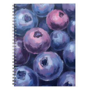 Carnet Beaux Bleuets Peinture de Fruits