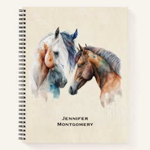 Carnet Beaux Chevaux Style Boho Occidental