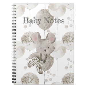 Carnet Bébé Boho Balloon & Baby Mouse
