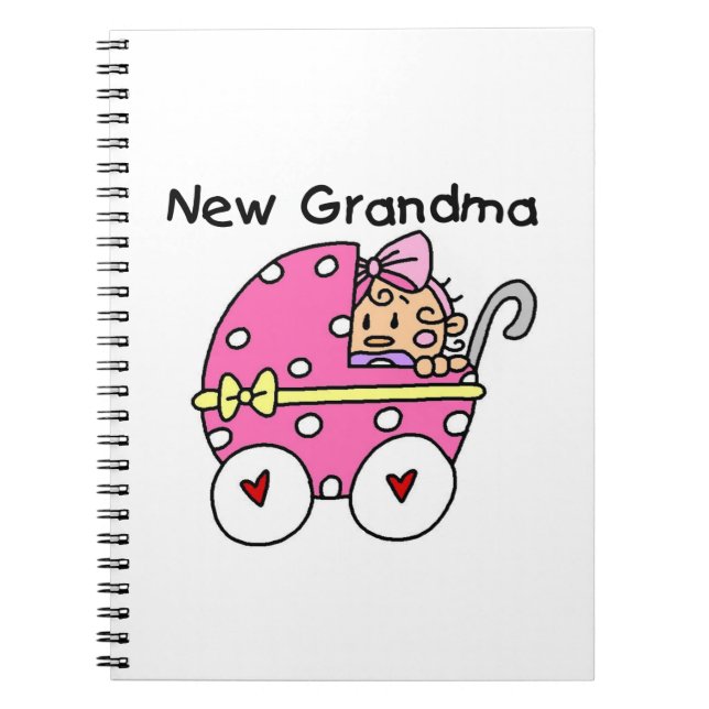 Carnet Bébé Fille Nouveau grand-mère Cadeaux (Devant)