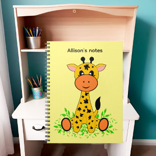 Carnet Bébé girafe mignon et drôle pour les enfants 