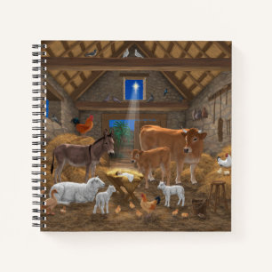 Carnet Bébé Jésus Manger Nativité de Noël