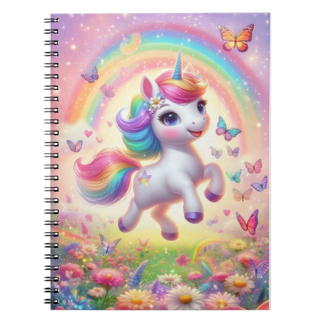 Carnet bébé - licorne (Devant)