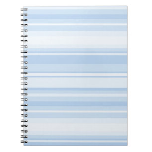 Carnet Bébé rayures bleues