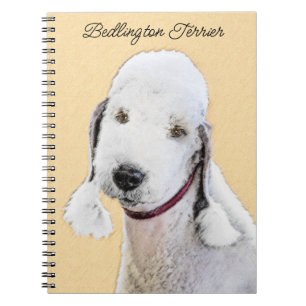 Carnet Bedlington Terrier Peinture - Art Chien original