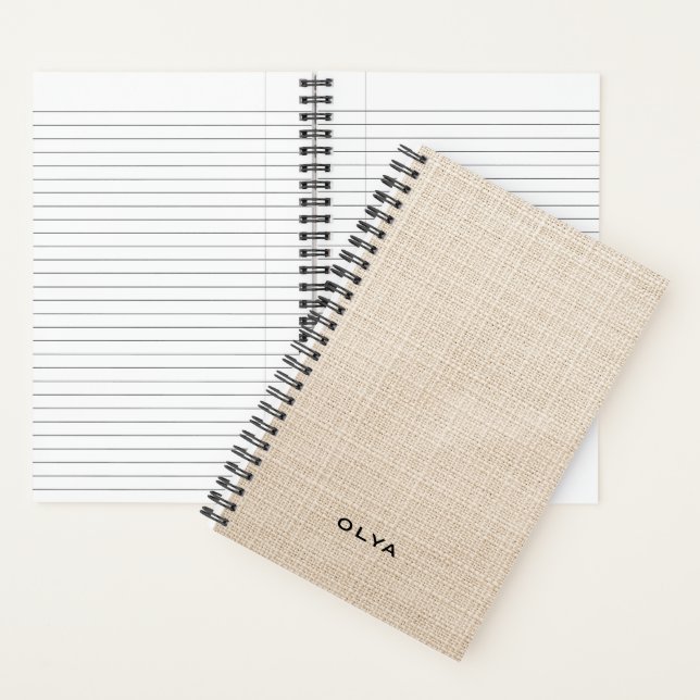 Carnet Beige Aesthetic - Minimalist (À l'intérieur)