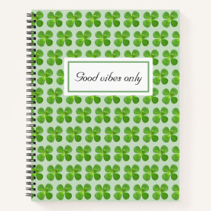 Carnet Bel arbre de jade Feuilles vertes sur fond vert cl