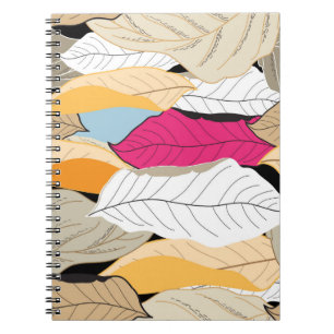 Carnet bel automne sans soudure motif de congé coloré