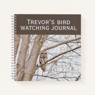 Carnet Belle Chouette rouge Audubon Birding
