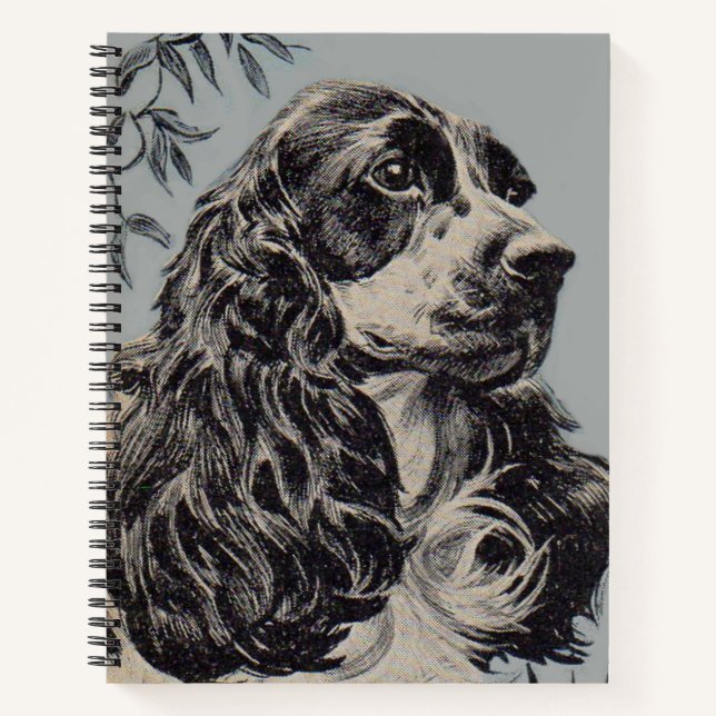 Carnet belle cocker spaniel (Devant)