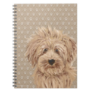 Carnet Belle copie de peinture de patte de chien d'amour