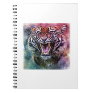 Carnet Belle croissance Tigre Bengale Tigre photo visage