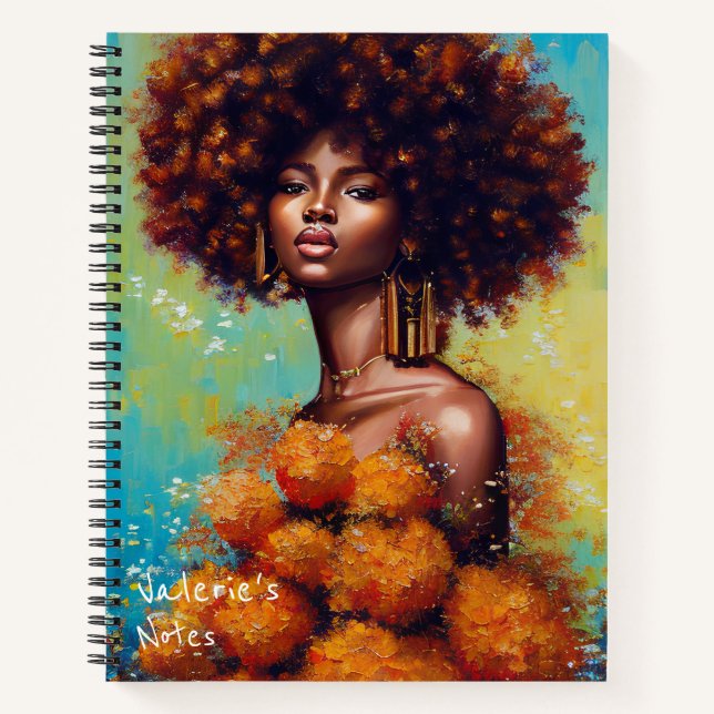 Carnet Belle femme africaine (Devant)