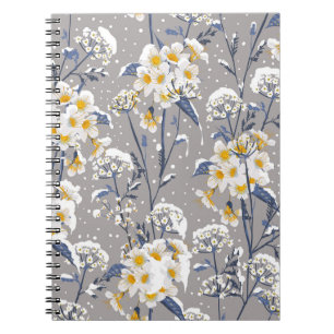 Carnet Belle fleur d'hiver fleurissant dans le delic de n