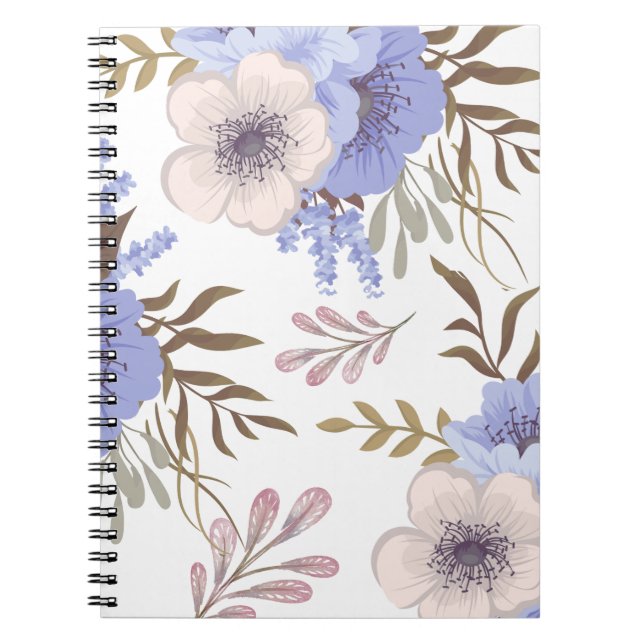 Carnet Belle Fleur violette (Devant)