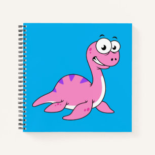 Carnet Belle Illustration Du Monstre Loch Ness.