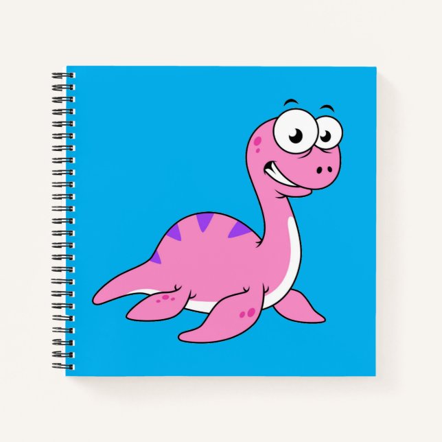 Carnet Belle Illustration Du Monstre Loch Ness. (Devant)