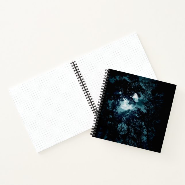 Carnet Belle Lune qui coule avec les arbres (Intérieur)