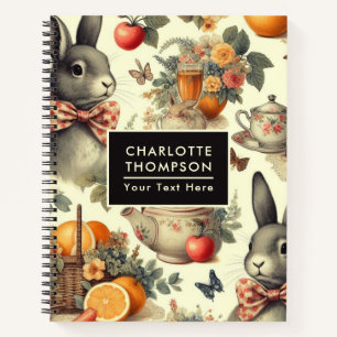 Carnet Belle peinture Vintage de lapin