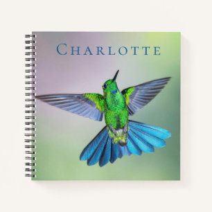 Carnet Belle photo de colibri personnalisée