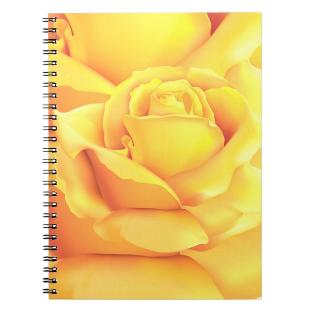 Carnet Belle Rose Jaune (Devant)