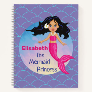 Carnet Belle Sirène Princesse Sous Les Filles De La Mer