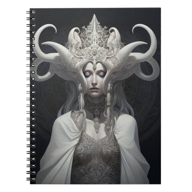 Carnet Belle sorcière Demon Queen Imaginaire Art (Devant)