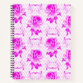 Carnet Belle Vintage florale pourpre