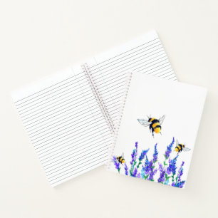 Carnet Belles fleurs de printemps et les abeilles volent