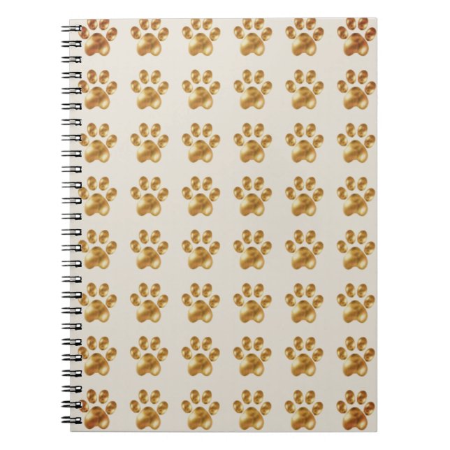 Carnet Belles Pattes Brun Doré (Devant)