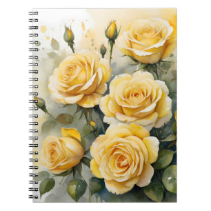 Carnet Belles Roses Jaunes