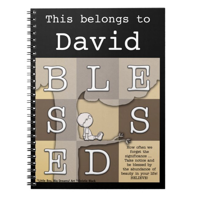 Carnet Béni par l'abondance de la beauté (Devant)