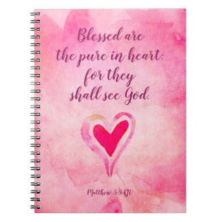 Carnet Bénis soient les purs dans le coeur - Matthieu 5:8