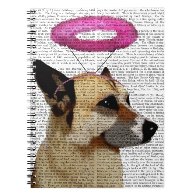 Carnet Berger Allemand Avec Halo Rose (Devant)