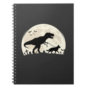 Carnet Berger Allemand Halloween Dinosaure Silhouette Lun