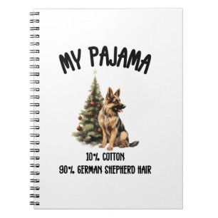 Carnet berger allemand & Noël, Drôle Chien Design pour